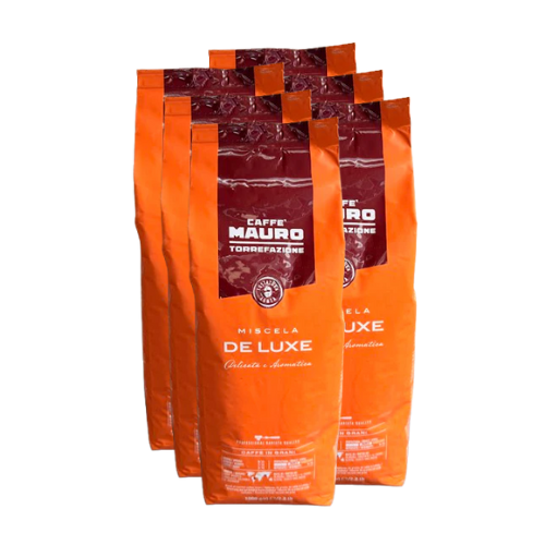 12x 1 Kg Kaffee Mauro De Luxe Espresso Bohnen Italienischer Premium Röstkaffee Aroma