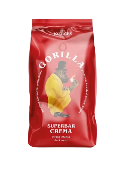 1x 1Kg Gorilla Espresso Superbar Crema 1kg – Ganze Bohne, 80% Arabica / 20% Robusta