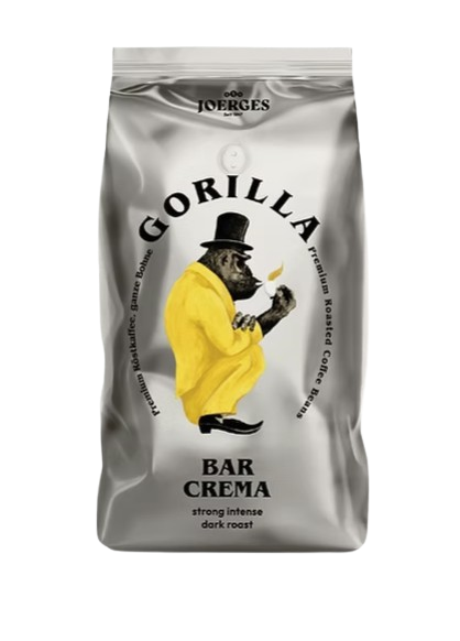 1x 1Kg Gorilla Espresso Bar Crema – 1 kg ganze Bohne, 100 % Robusta